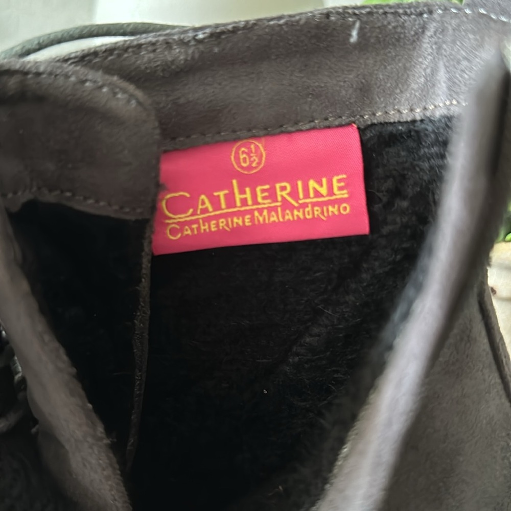 Catherine Malandrino Gray Heeled Booties - Size 6.5 - Picture 6 of 10